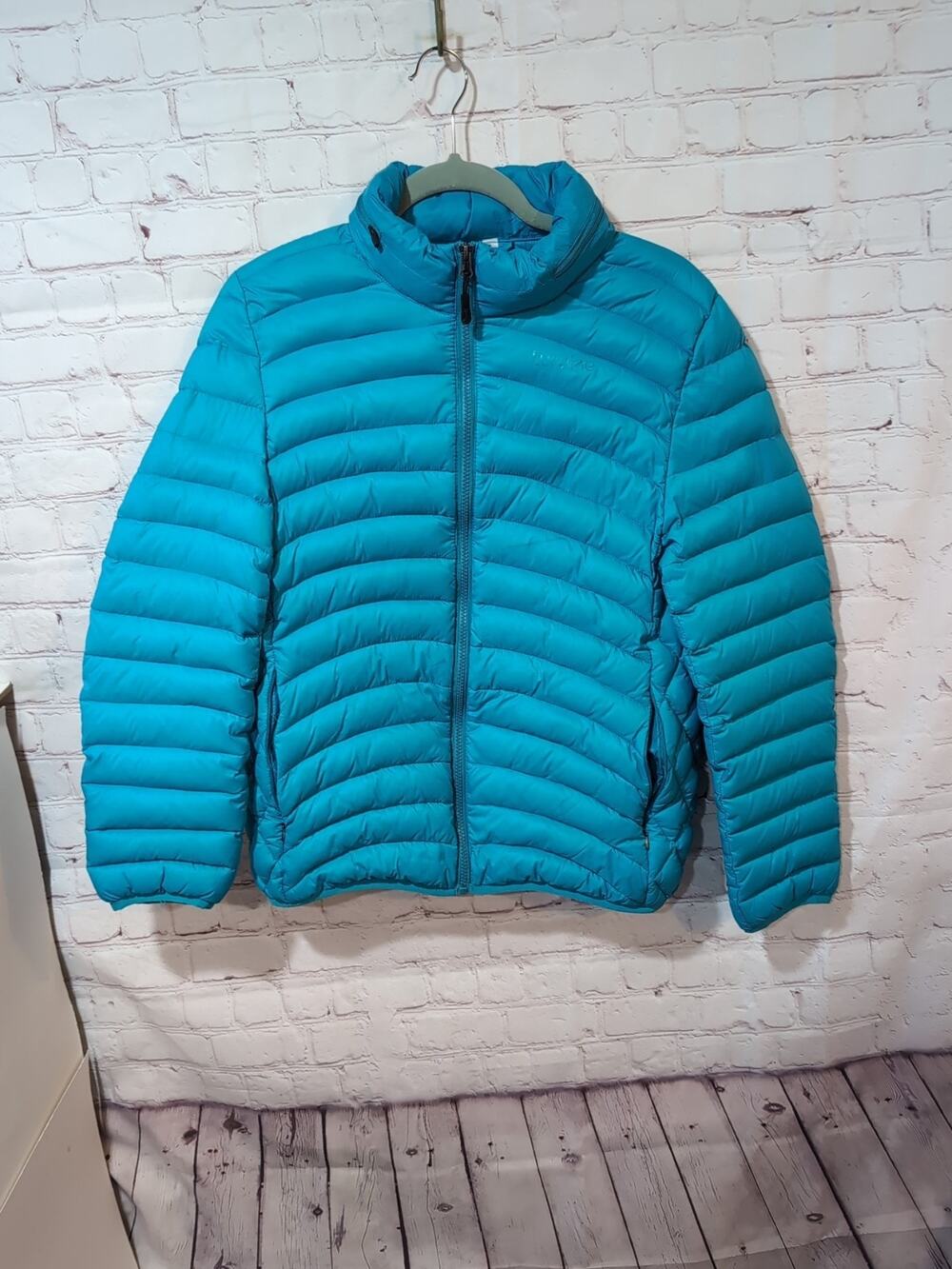 Turbine SPS Self Pack System Down Jacket Women’s Large Teal Lightweight Packable